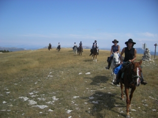  Route du Hussard on horseback 